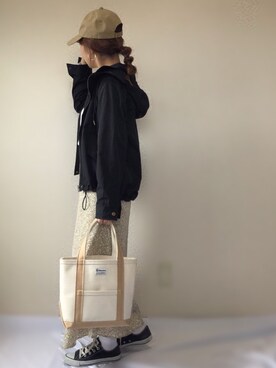 「CONVERSE（コンバース）のconverse（コンバース） ALL STAR OX（オールスターOX）（スニーカー）」を使った、uaさん（レディース・153cm）の春コーディネート