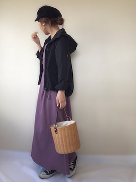 「平成最後のWEARISTAセンバツ」｜「アイテム（キャスケット）」を使った、uaさん（レディース・153cm）の春コーディネート