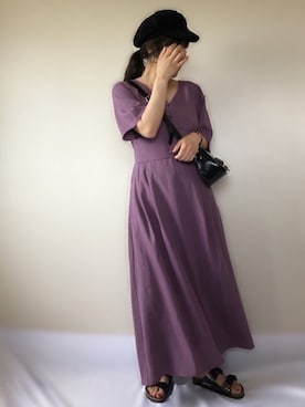 「KBF+」｜「アイテム（帽子）」を使った、uaさん（レディース・153cm）の春コーディネート