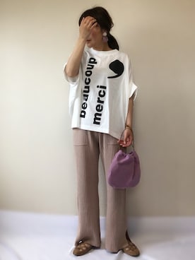 「Another Edition（アナザーエディション）のアイテム（シューズ）」を使った、uaさん（レディース・153cm）の春コーディネート