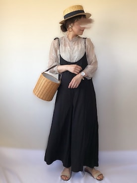 「Cawaii」｜「アイテム（アナログ腕時計）」を使った、uaさん（レディース・153cm）の春コーディネート