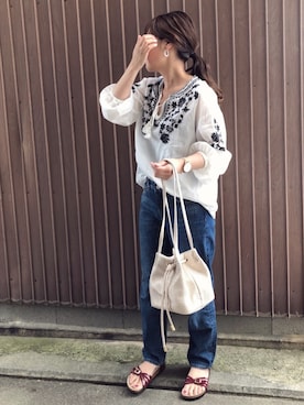 uaさん(レディース・153cm)の夏コーディネート