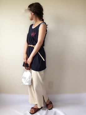 「queite（ケイト）のアイテム（アクセサリー）」を使った、uaさん（レディース・153cm）の夏コーディネート