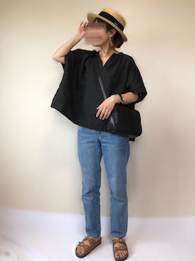 「ムラ」｜uaさん（レディース・153cm）の夏コーディネート