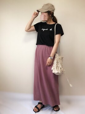 「petitcro」｜「アイテム（サンダル）」を使った、uaさん（レディース・153cm）の夏コーディネート