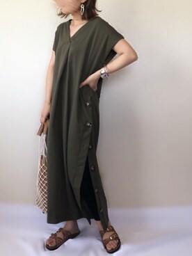 「petitcro」｜「アイテム（サンダル）」を使った、uaさん（レディース・153cm）の夏コーディネート