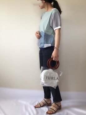 「zozoデニム」｜「アイテム（腕時計）」を使った、uaさん（レディース・153cm）の春コーディネート