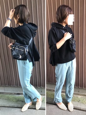 「リップスター」｜「アイテム（腕時計）」を使った、uaさん（レディース・153cm）の秋コーディネート