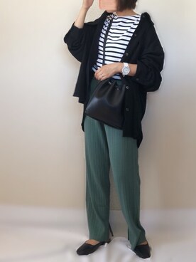 「アントマリーズ」｜「アイテム（アナログ腕時計）」を使った、uaさん（レディース・153cm）の秋コーディネート