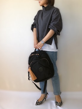 「アントマリーズ」｜「アイテム（アナログ腕時計）」を使った、uaさん（レディース・153cm）の秋コーディネート