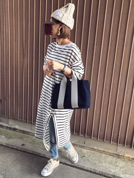 「アロムリリー」｜uaさん（レディース・153cm）の秋コーディネート
