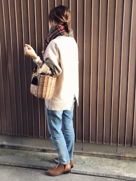 uaさん（レディース・153cm）の冬コーディネート