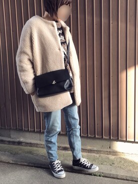 「アイル柄」｜uaさん（レディース・153cm）の冬コーディネート