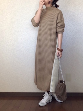 「ENsMOL.（エンスモール）のアイテム」を使った、uaさん（レディース・153cm）の冬コーディネート