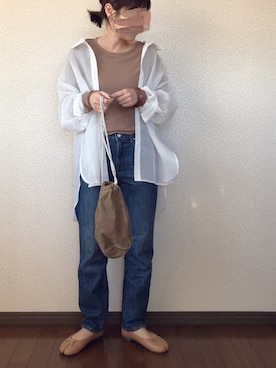 「アントマリーズ」｜「アイテム（バレエシューズ）」を使った、uaさん（レディース・153cm）の冬コーディネート