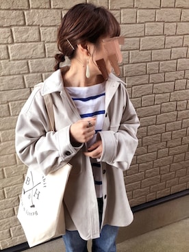 「アントマリーズ」｜「アイテム（その他アウター）」を使った、uaさん（レディース・153cm）の冬コーディネート