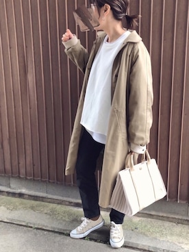 「アントマリーズ」｜「アイテム（スウェット）」を使った、uaさん（レディース・153cm）の冬コーディネート