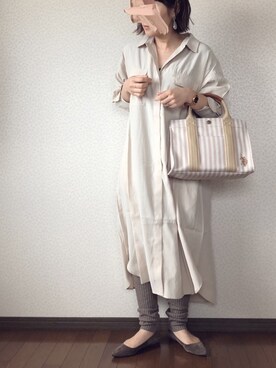 「Ungrid（アングリッド）のアイテム（レギンス/スパッツ）」を使った、uaさん（レディース・153cm）の冬コーディネート