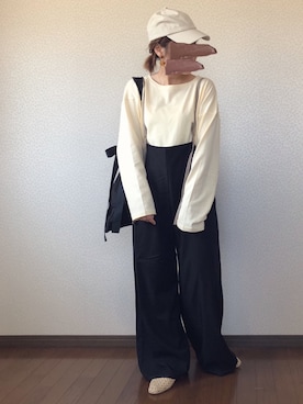 「SHIPS JET BLUE（シップスジェットブルー）のアイテム（帽子）」を使った、uaさん（レディース・153cm）の春コーディネート