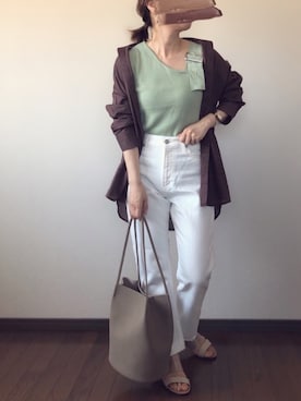 「petitcro」｜uaさん（レディース・153cm）の春コーディネート