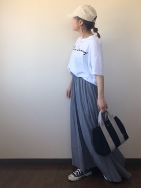 「SHIPS JET BLUE（シップスジェットブルー）のアイテム（帽子）」を使った、uaさん（レディース・153cm）の春コーディネート