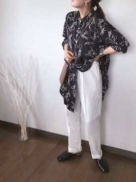 「リップスター」｜「アイテム（アクセサリー）」を使った、uaさん（レディース・153cm）の夏コーディネート