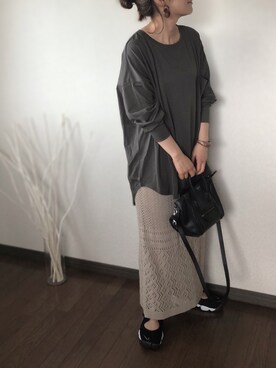 「リップスター」｜「アイテム（アクセサリー）」を使った、uaさん（レディース・153cm）の夏コーディネート