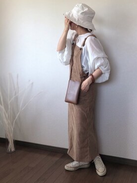 「CONVERSE（コンバース）のconverse（コンバース） ALL STAR OX（オールスターOX）（スニーカー）」を使った、uaさん（レディース・153cm）の秋コーディネート