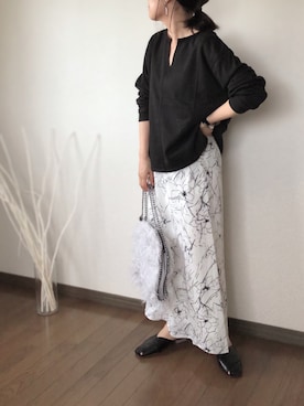 「petitcro（プティクロ）のアイテム（バングル/リストバンド）」を使った、uaさん（レディース・153cm）の秋コーディネート