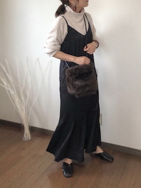 uaさん（レディース・153cm）の秋コーディネート