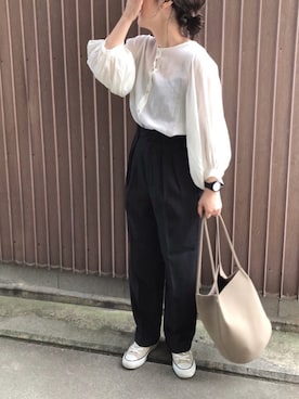 「クリスプ」｜「アイテム（腕時計）」を使った、uaさん（レディース・153cm）の秋コーディネート