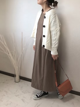 「クリスプ」｜「アイテム（アクセサリー）」を使った、uaさん（レディース・153cm）の冬コーディネート