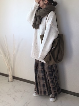 uaさん（レディース・153cm）の冬コーディネート