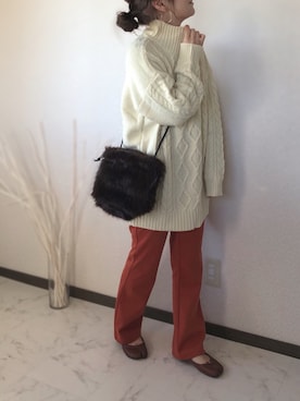 uaさん（レディース・153cm）の冬コーディネート