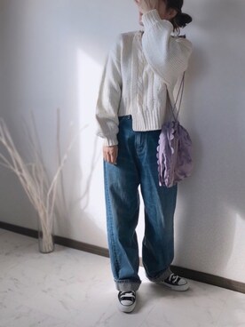 uaさん（レディース・153cm）の冬コーディネート