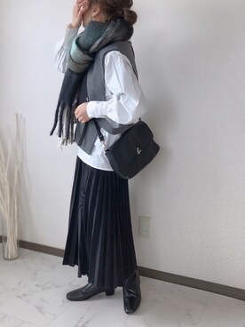 「クリスプ」｜「アイテム（アクセサリー）」を使った、uaさん（レディース・153cm）の冬コーディネート