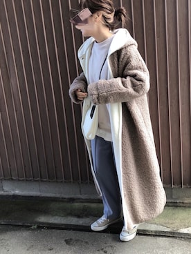 uaさん（レディース・153cm）の冬コーディネート