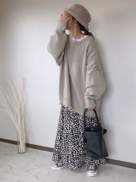 スニーカー ブラウン系 を使ったレディースコーディネート一覧 Wear