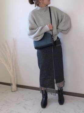 uaさん（レディース・153cm）の冬コーディネート