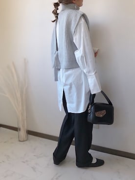 「クリスプ」｜「アイテム（アクセサリー）」を使った、uaさん（レディース・153cm）の冬コーディネート