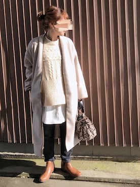 uaさん（レディース・153cm）の冬コーディネート