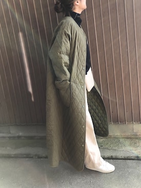「Libra Cue（リブラ キュー）のアイテム（その他アウター）」を使った、uaさん（レディース・153cm）の冬コーディネート