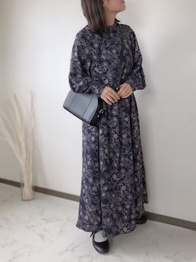 「SVEC（シュベック）のカンフーシューズ kung fu Shoes / ストラップパンプス（バレエシューズ）」を使った、uaさん（レディース・153cm）の冬コーディネート