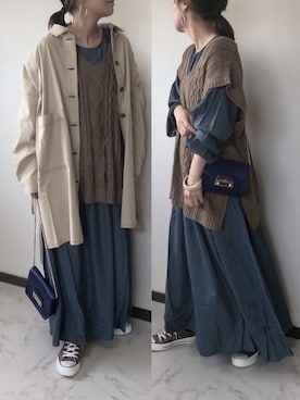 「ミサリナ」｜「アイテム（ジャケット/アウター）」を使った、uaさん（レディース・153cm）の冬コーディネート