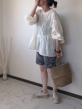 「CONVERSE（コンバース）のconverse（コンバース） ALL STAR OX（オールスターOX）（スニーカー）」を使った、uaさん（レディース・153cm）の春コーディネート