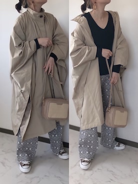 「シェリーアイランド」｜「アイテム（ジャケット/アウター）」を使った、uaさん（レディース・153cm）の春コーディネート