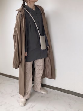 「シェリーアイランド」｜「アイテム（ジャケット/アウター）」を使った、uaさん（レディース・153cm）の春コーディネート