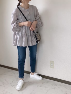 「クリスプ」｜「アイテム（アクセサリー）」を使った、uaさん（レディース・153cm）の春コーディネート