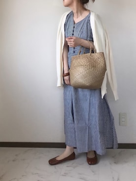「ミーア」｜「アイテム（ワンピース/ドレス）」を使った、uaさん（レディース・153cm）の春コーディネート