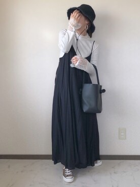 「polcadot」｜「アイテム（アクセサリー）」を使った、uaさん（レディース・153cm）の春コーディネート